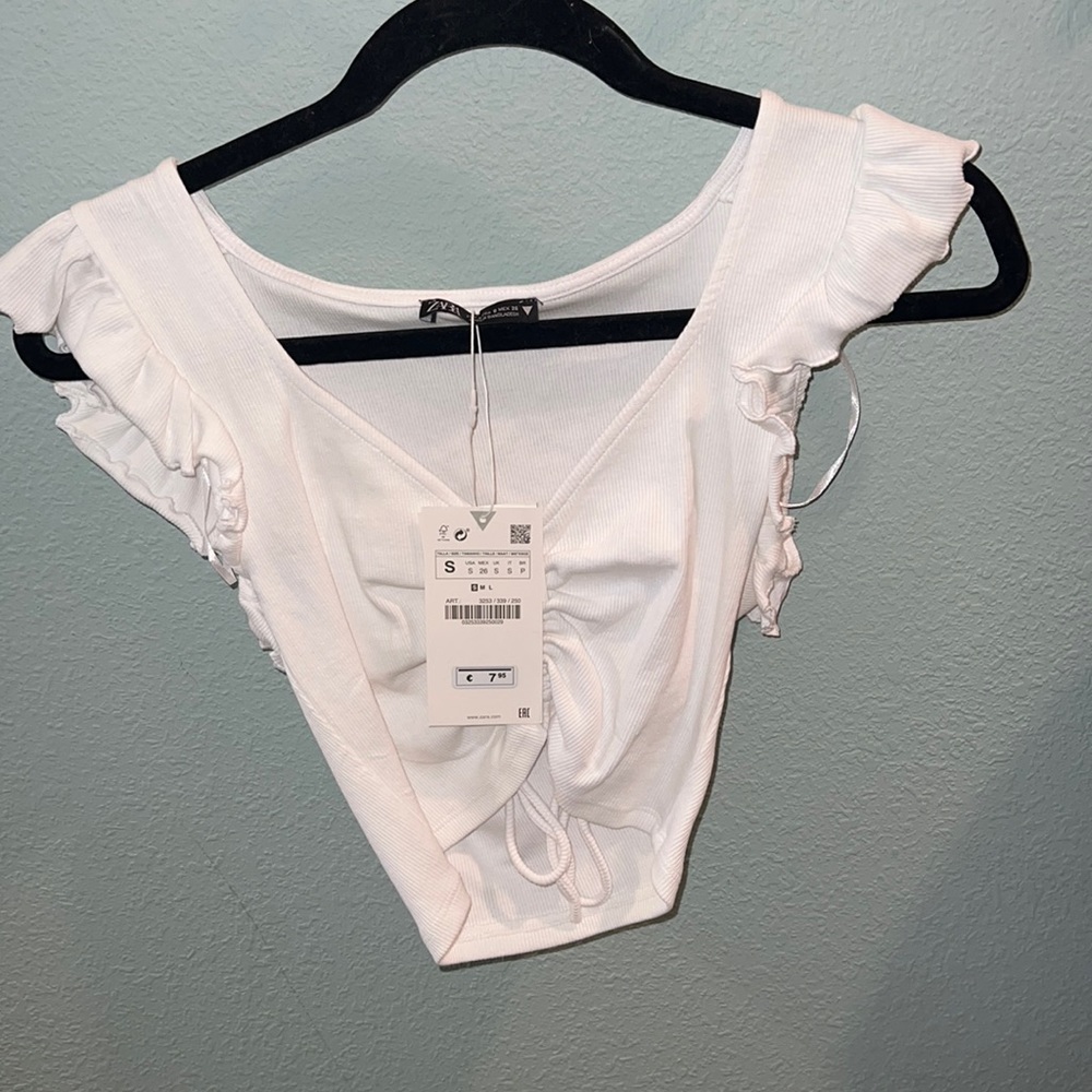 ZARA WHITE TOP NWT